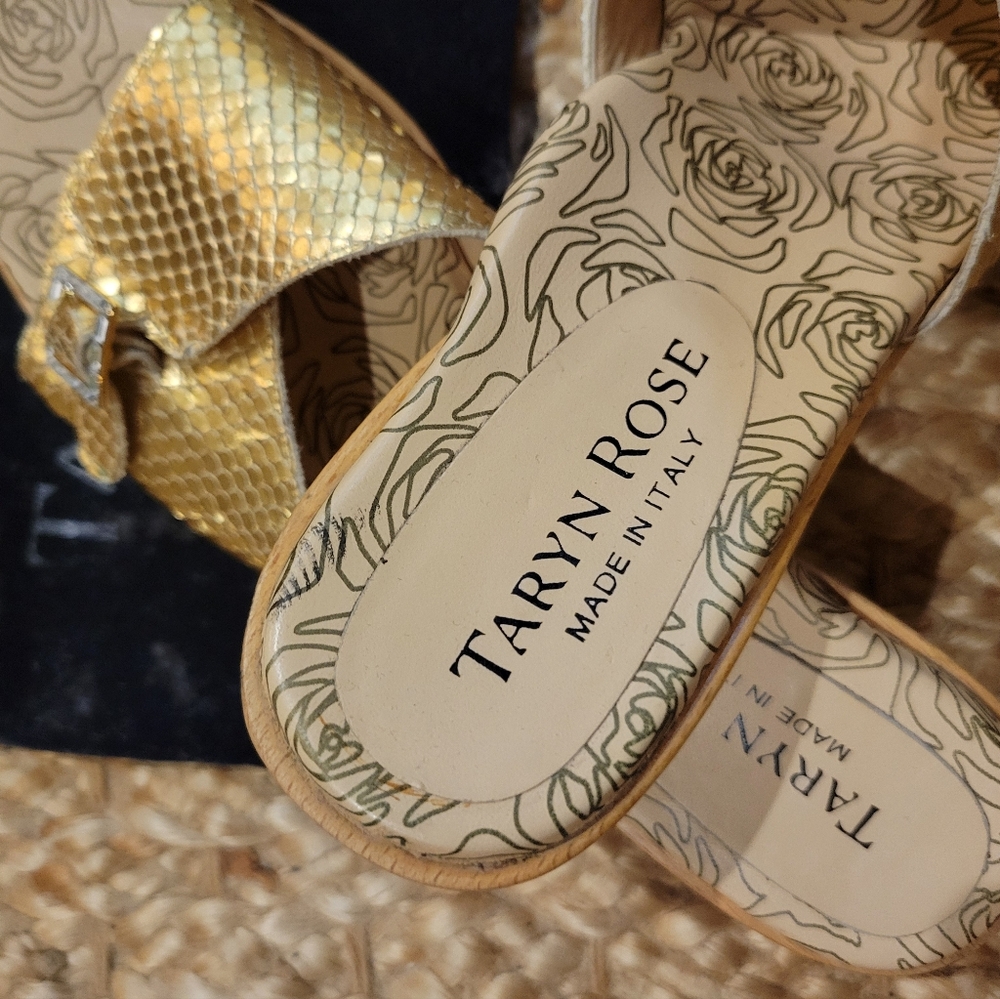 Taryn Rose Sandals With Rhinestone Buckles - Picture 3 of 10